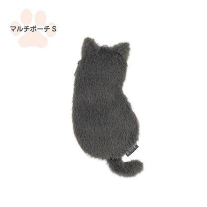 ねこのせ マルチポーチS 灰ロシアン NNS-MP01-GY
