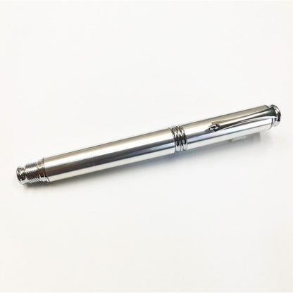 金属 万年筆/文房具 【アルミ シルバーカラー】 日本製 中太字 文具 オフィス用品 ステーショナリー『Metal Pen』