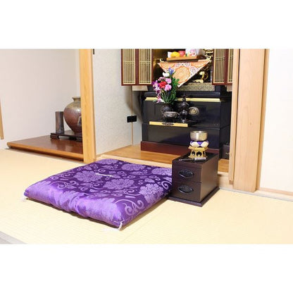 ミニ チェスト 収納棚 2段 約幅23×奥行き32×高さ25cm 木製 桐材 和風 完成品 お仏壇 仏間 リビング【代引不可】