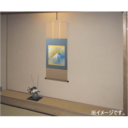 〔 横山大観生誕150年 〕 富士図 富士絵画 高精彩特色技術絵 横山大観 霊峰富士 掛軸 尺五 霊峰飛鶴