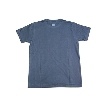 戦国武将Tシャツ 【真田幸村 六連銭】 Lサイズ 半袖 綿100% 日本製 藍鉄 〔Uネック おもしろ〕