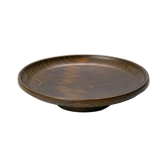 ヤマコー 用美 業務用 ひのき・古代色小器 平皿(台付) yamaco27906