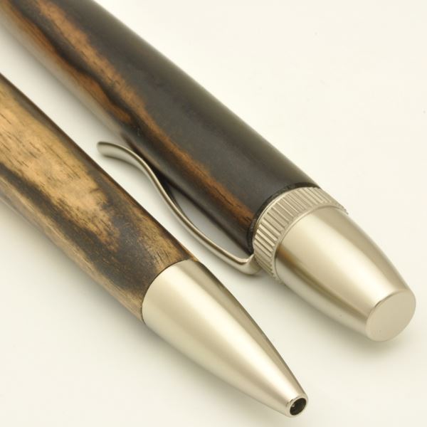 銘木 ハンドメイド ボールペン/文房具 【黒柿 くろかき】 日本製 0.7mm 文具 オフィス用品 ステーショナリー