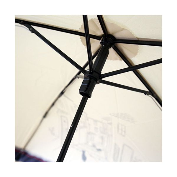 三国 MKN 50cm 折りたたみ傘 軽量コンパクト チェック切継ぎと猫 Tiny mini 5本骨のミニタイプ サックス(ライトブルー) A2112373