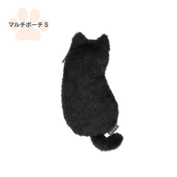 ねこのせ マルチポーチS 黒ネコ NNS-MP01-BK