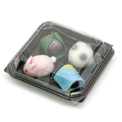 （まとめ）和菓子ケース（4個用） 10個入り 【×10個セット】