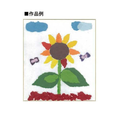 （まとめ）クラサワ ちぎり絵用手すき和紙 17色セット（×5セット）