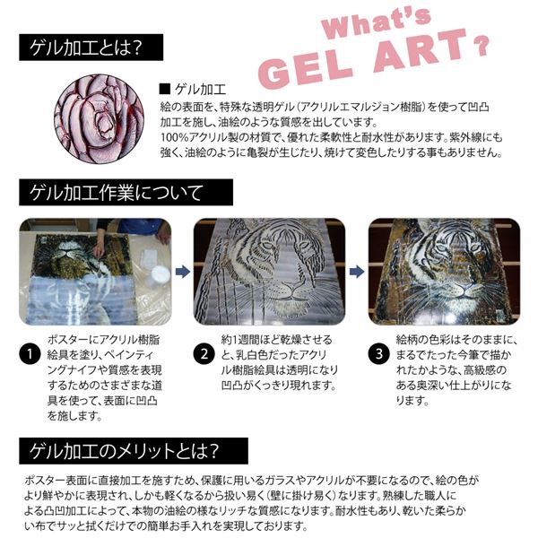 ユーパワー サム・トフト Gel 加工アートフレーム 「ネコとおさんぽ」