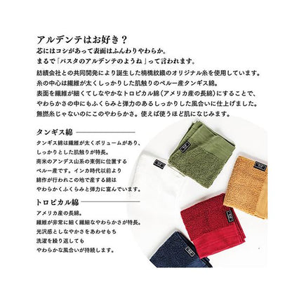 【5個セット】楠橋紋織 くすばしタオル ダブルスター タントロ ウォッシュタオル 約34cm×36cm キャメル 1-68265-51-BEX5
