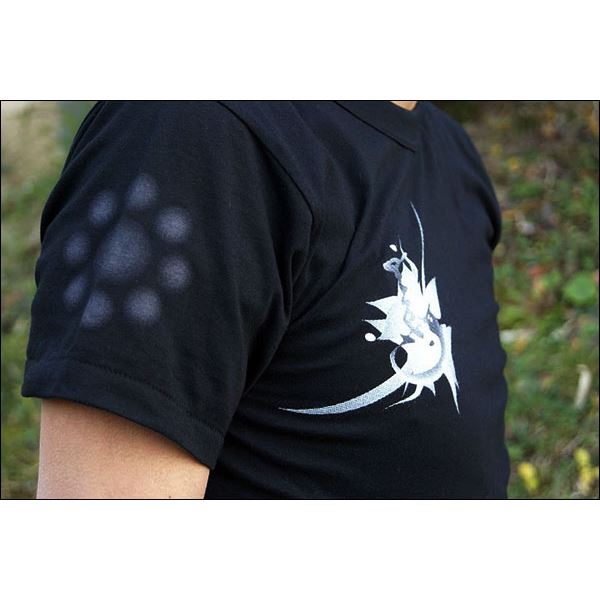 戦国武将Tシャツ 【伊達政宗 奥羽覇王】 Mサイズ 半袖 ブラック(黒) 〔Uネック おもしろ〕