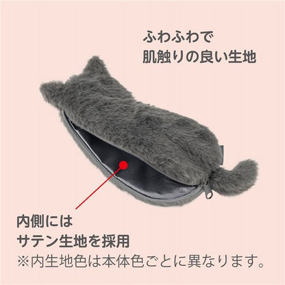 ねこのせ マルチポーチS 灰ロシアン NNS-MP01-GY
