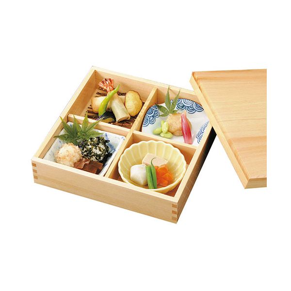 ヤマコー 用美 業務用 檜・ミニ松花堂弁当 yamaco27110