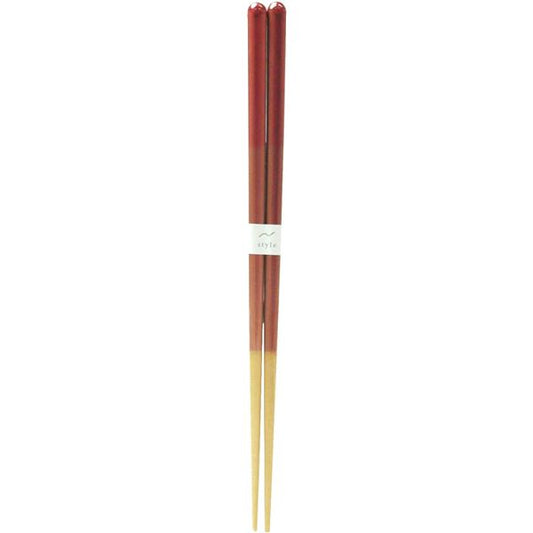 【5個セット】 アオバ 抗菌食洗箸 木の実 23cm ピンク