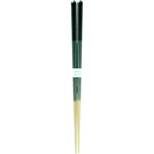 【5個セット】 アオバ 抗菌食洗箸 木の実 23cm 青