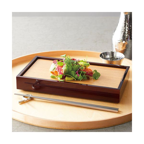 ヤマコー 用美 業務用 タモ料理皿 長角 yamaco38171