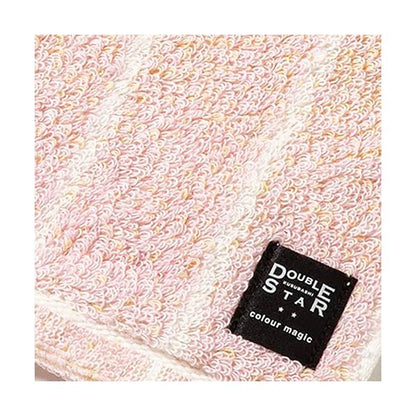 楠橋紋織 DOUBLE STAR ニュアンスカラー バスタオル ピンク （60×120cm・綿100%） 1-69341-11-P