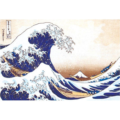 北斎 浮世絵額縁 フレームセット 壁掛け・置き型兼用 スタンド付き 箱入り 葛飾北斎 「富嶽三十六景神奈川沖浪裏」