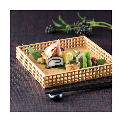 ヤマコー 用美 業務用 細目格子料理膳 yamaco32211