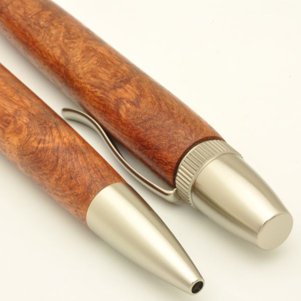 銘木 ハンドメイド ボールペン/文房具 【花梨 カリン】 日本製 0.7mm 文具 オフィス用品 ステーショナリー