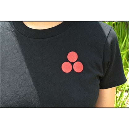 戦国武将Tシャツ 【石田三成 大一大万大吉】 XLサイズ 半袖 ブラック(黒) 〔メンズ 大きいサイズ Uネック おもしろ〕