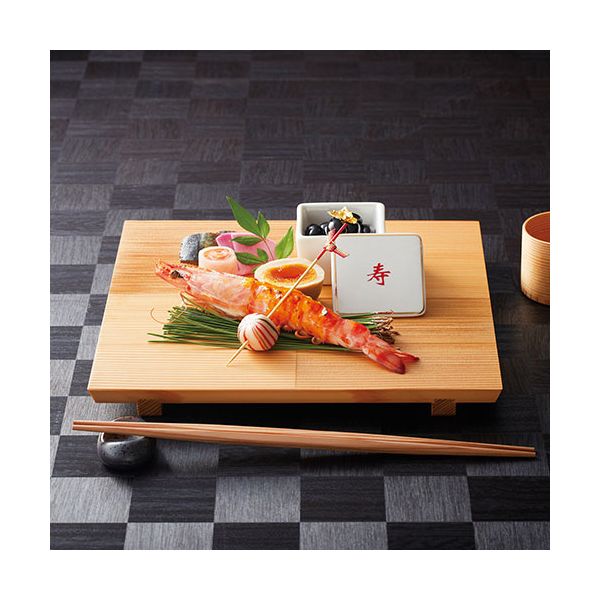 ヤマコー 用美 業務用 木曽杉・市松盛器 クリアー 正角 yamaco32540