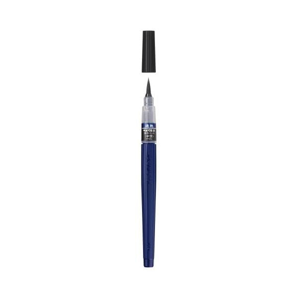 （まとめ） ぺんてる 速乾ぺんてる筆 本体[黒・中字] XFPD5L 【×5セット】