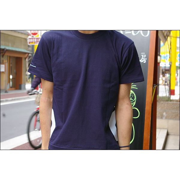戦国武将Tシャツ 【加藤清正 桔梗紋】 XSサイズ 半袖 綿100% ネイビー(紺) 〔Uネック おもしろ〕
