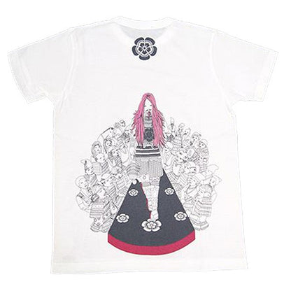 戦国武将Tシャツ 【織田信長 第2弾】 Sサイズ 半袖 ホワイト(白) 〔Uネック おもしろ〕