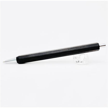 八角シャープペンシル/文房具 【ブラックウッド ブラック】 木製 日本製 文具 オフィス用品 ステーショナリー