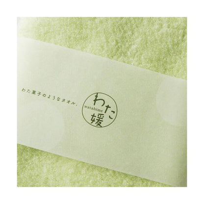 (まとめ) 楠橋紋織 くすばしタオル ダブルスター プレッソ DOUBLE STAR presso わた媛 watahime フェイスタオル 約33cm×80cm グリーン 1-62008-31-G 【×5セット】