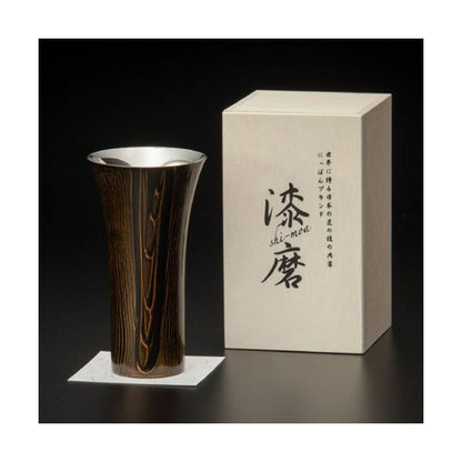 ウチキ 漆磨 漆塗りカップ 和然檀 和然檀+ (わもだんぷらす) シングルカップ L 黒 (黒檀) SCS-L201