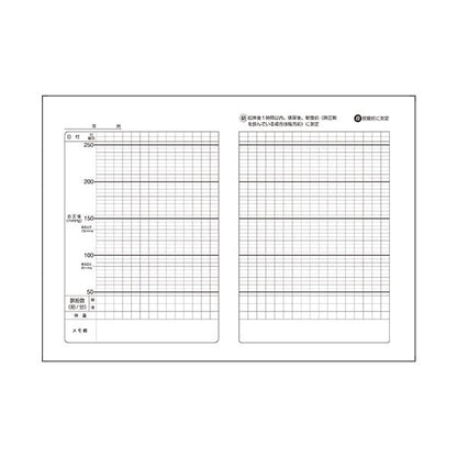 （まとめ）お薬手帳 薄型（血圧記録付） 和柄 2種 1パック（100冊） 【×5セット】