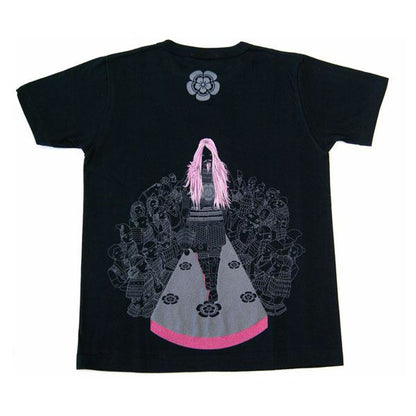 戦国武将Tシャツ 【織田信長 第2弾】 Mサイズ 半袖 ブラック(黒) 〔Uネック おもしろ〕
