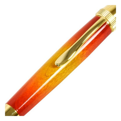 サンバースト ボールペン/文房具 【楓 メイプルウッド パーカータイプ】 芯：0.7mm 日本製 文具 『Air Brush Wood Pen』