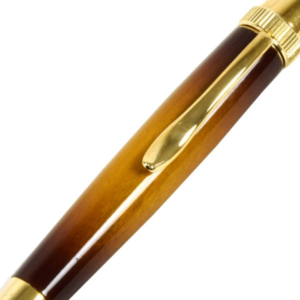 サンバースト ボールペン/文房具 【桜 チェリーウッド パーカータイプ】 芯：0.7mm 日本製 文具 『Air Brush Wood Pen』