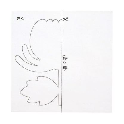 (まとめ) 切り絵いろがみA14.8cm 30種類30枚 【×10セット】