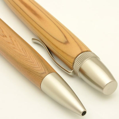 銘木 ハンドメイド ボールペン/文房具 【屋久杉 やくすぎ】 日本製 0.7mm 文具 オフィス用品 ステーショナリー