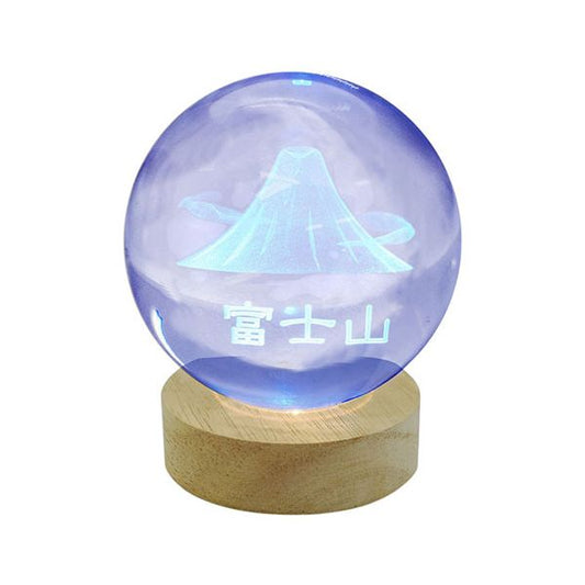 日本トラストテクノロジー 3Dアート彫刻 クリスタルボールライト 富士山 RGB CRYBALL-FUJI-RGBR