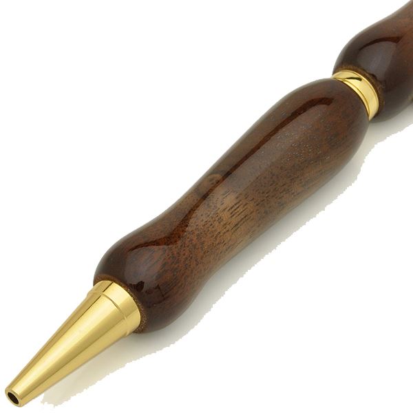 サンバースト ボールペン/文房具 【胡桃 ウォールナット クロスタイプ】 芯：0.7mm 日本製 文具 『Air Brush Wood Pen』