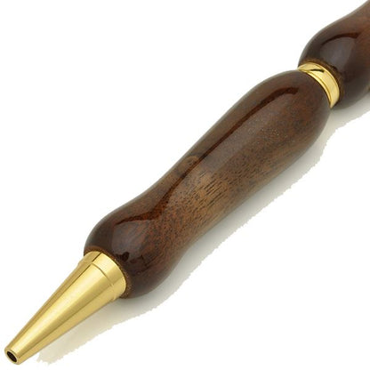 サンバースト ボールペン/文房具 【胡桃 ウォールナット クロスタイプ】 芯：0.7mm 日本製 文具 『Air Brush Wood Pen』