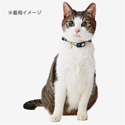 （まとめ）にゃんごころ 猫首輪 さくら手毬 緑【×3セット】 (猫用品/首輪)
