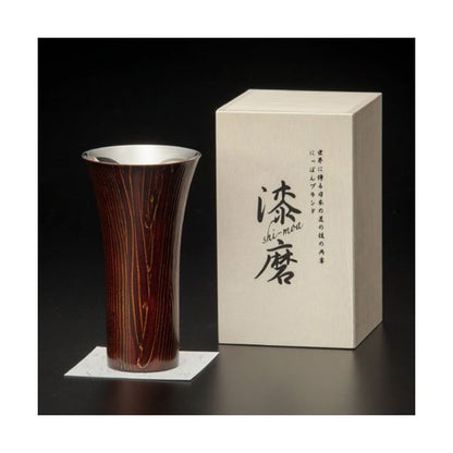 ウチキ 漆磨 漆塗りカップ 和然檀 和然檀+ (わもだんぷらす) シングルカップ L 赤 (紫檀) SCS-L202