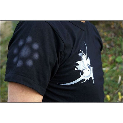 戦国武将Tシャツ 【伊達政宗 奥羽覇王】 XSサイズ 半袖 ブラック(黒) 〔Uネック おもしろ〕