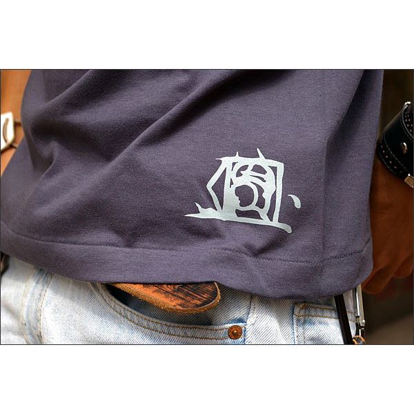 戦国武将Tシャツ 【島津義弘 十文字】 XSサイズ 半袖 綿100% 藍鉄 〔Uネック おもしろ〕