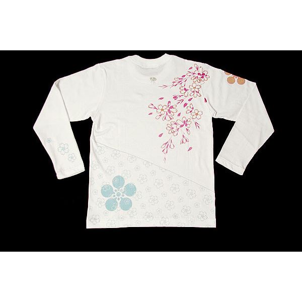 傾奇者・前田慶次 長Tシャツ 楽 S 白
