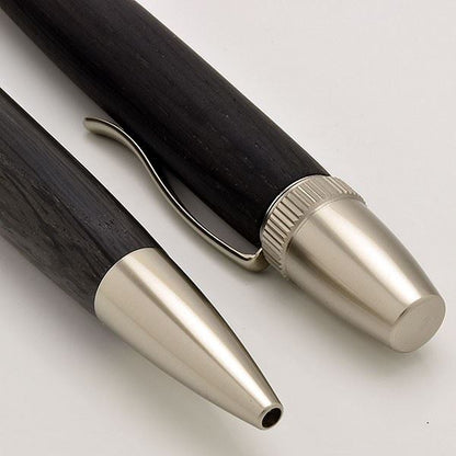 銘木 ハンドメイド ボールペン/文房具 【黒檀 こくたん】 日本製 0.7mm 文具 オフィス用品 ステーショナリー