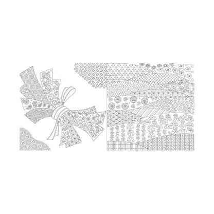 （まとめ） 春夏秋冬 和のぬり絵ブック 【×2セット】
