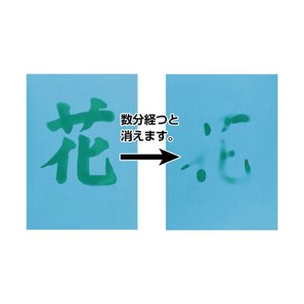 （まとめ）長門屋商店 何度も書ける水筆紙半紙判（240×335mm）緑発色 ナ-SH23 1パック（20枚）【×5セット】